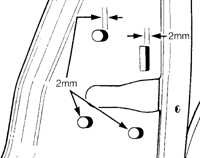 Регулировка установки двери Ford Escort
